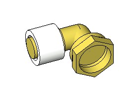 Угольник с внутренней резьбой радиальный